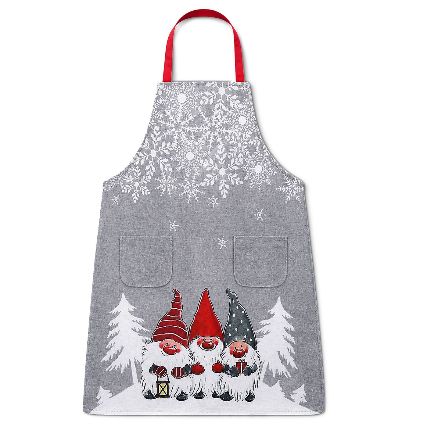 93-4205 Ποδιά Xmas από Λινάτσα 76x55cm Xmasfest 1134225 - Image 1