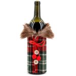 Θήκη Κρασιού με Γουνάκι 24cm Xmasfest 1134227