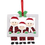 Στολίδι Ξύλινο Κρεμαστό Santa Family 8x7cm Xmasfest 1134233 - Image 2