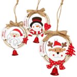 Στεφανάκι Ξύλινο με Καμπανάκι 13 x ø11cm Xmasfest 1134243