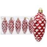 Κουκουνάρια Πλαστικά σετ=5τεμ 9cm Xmasfest 1134246 - Image 2
