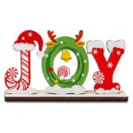 Επιτραπέζιο Διακοσμητικό Ξύλινο joy 19x10cm Xmasfest 1134250 - Image 2
