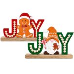 Επιτραπέζιο Διακοσμητικό Ξύλινο Joy Beads 17x12cm Xmasfest 1134252