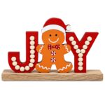 Επιτραπέζιο Διακοσμητικό Ξύλινο Joy Beads 17x12cm Xmasfest 1134252 - Image 2