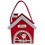 Τσόχινο Καλάθι Xmas με Ξύλινα Decor 20x12x7cm Xmasfest 1134261