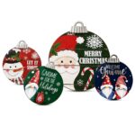 Διακοσμητικό Ξύλινο Μπάλα Γίγας 31x26cm Xmasfest 1134278