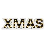 Xmas Ξύλινο Διακοσμητικό με LED 60x15x3cm Xmasfest 1134286