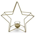 Κηροπήγιο Μεταλλικό Αστέρι 25x25x8cm Xmasfest 1134289