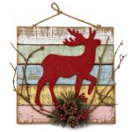 Πινακίδα Xmas Ξύλινη Κρεμαστή 30x31cm Xmasfest 1134297 - Image 2