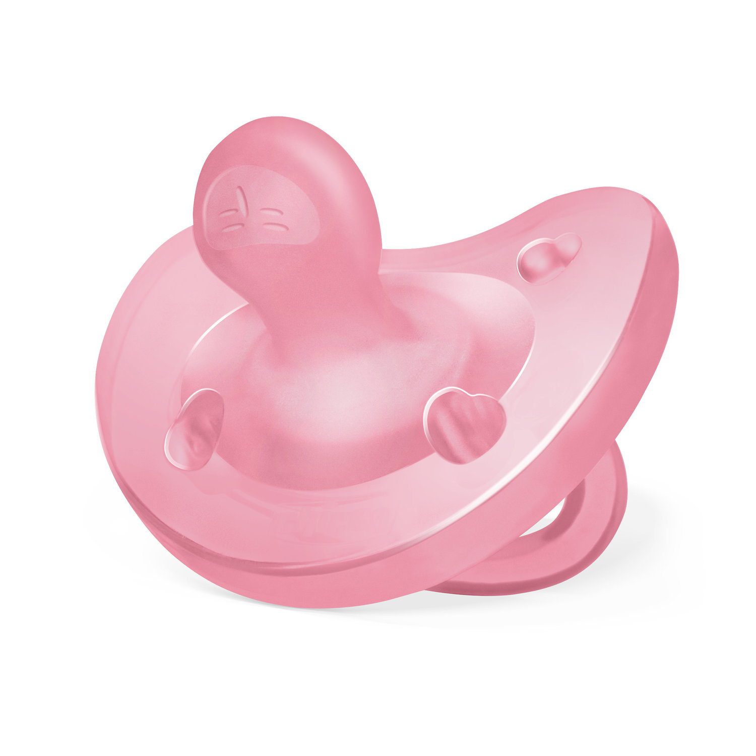 Chicco Πιπίλα Όλο Σιλικόνη PhysioForma Soft Ροζ Για 6-16 Μηνών
