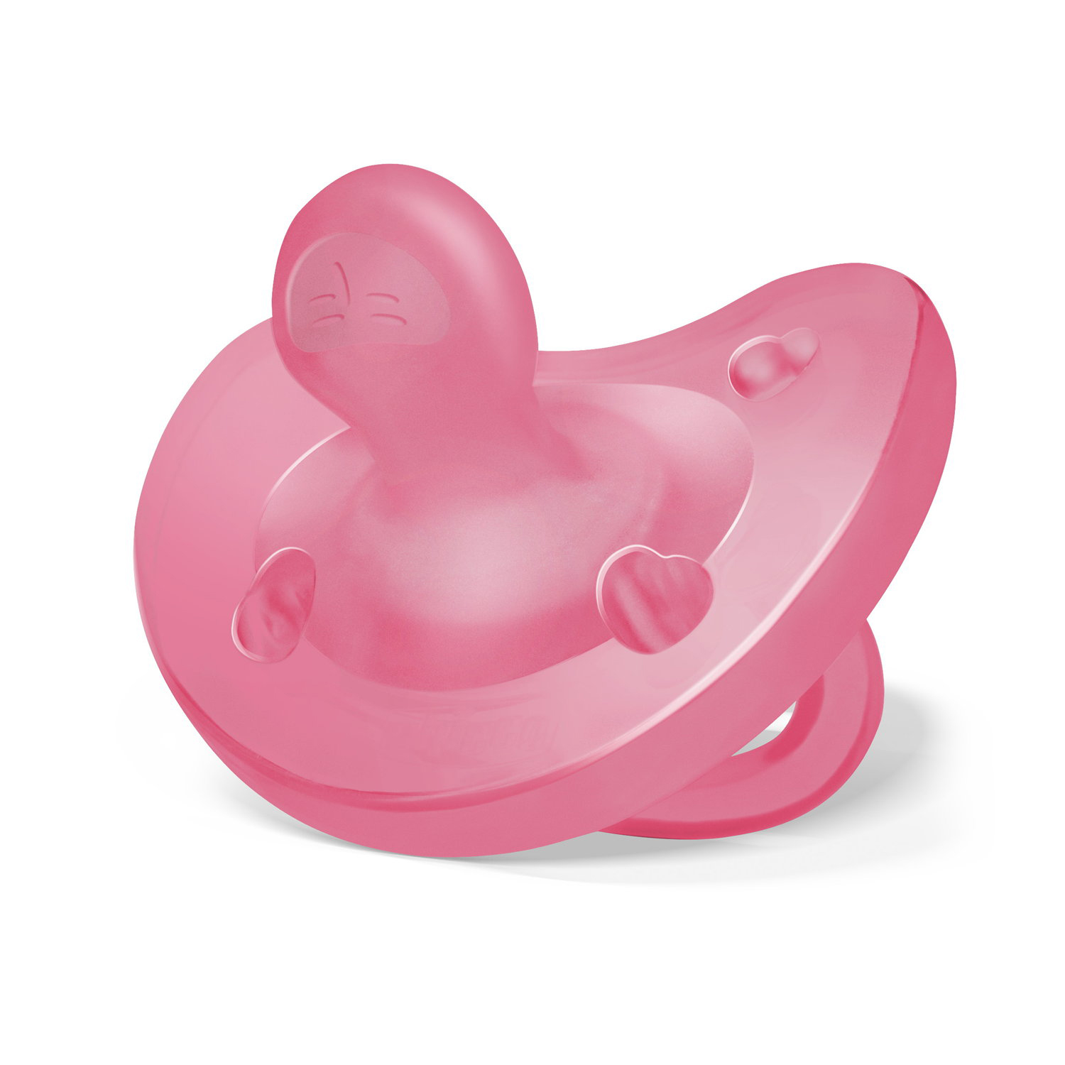 Chicco Πιπίλα Όλο Σιλικόνη PhysioForma Soft Ροζ Για 16-36 Μηνών