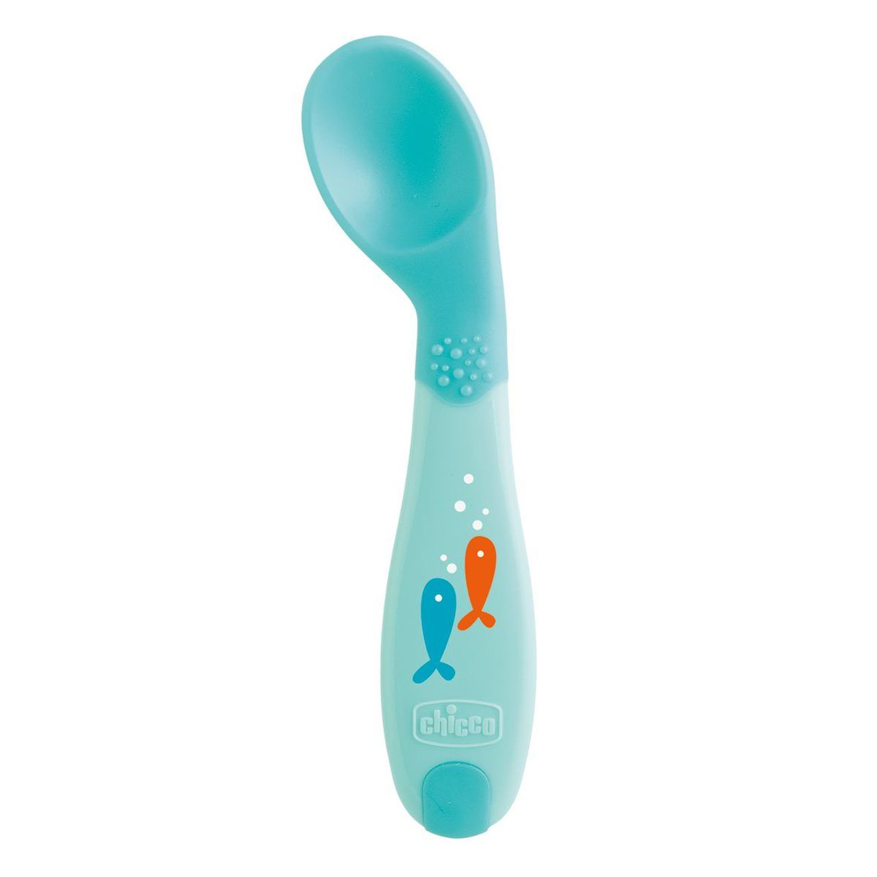 Chicco Βρεφικό Κουτάλι Σιλικόνης Soft Σιέλ Για 8+ Μηνών