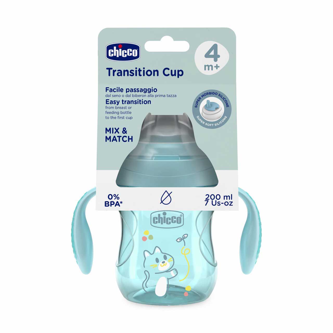 Chicco Κύπελλο Transition Natural  Bεραμάν Για 4+ Μηνών