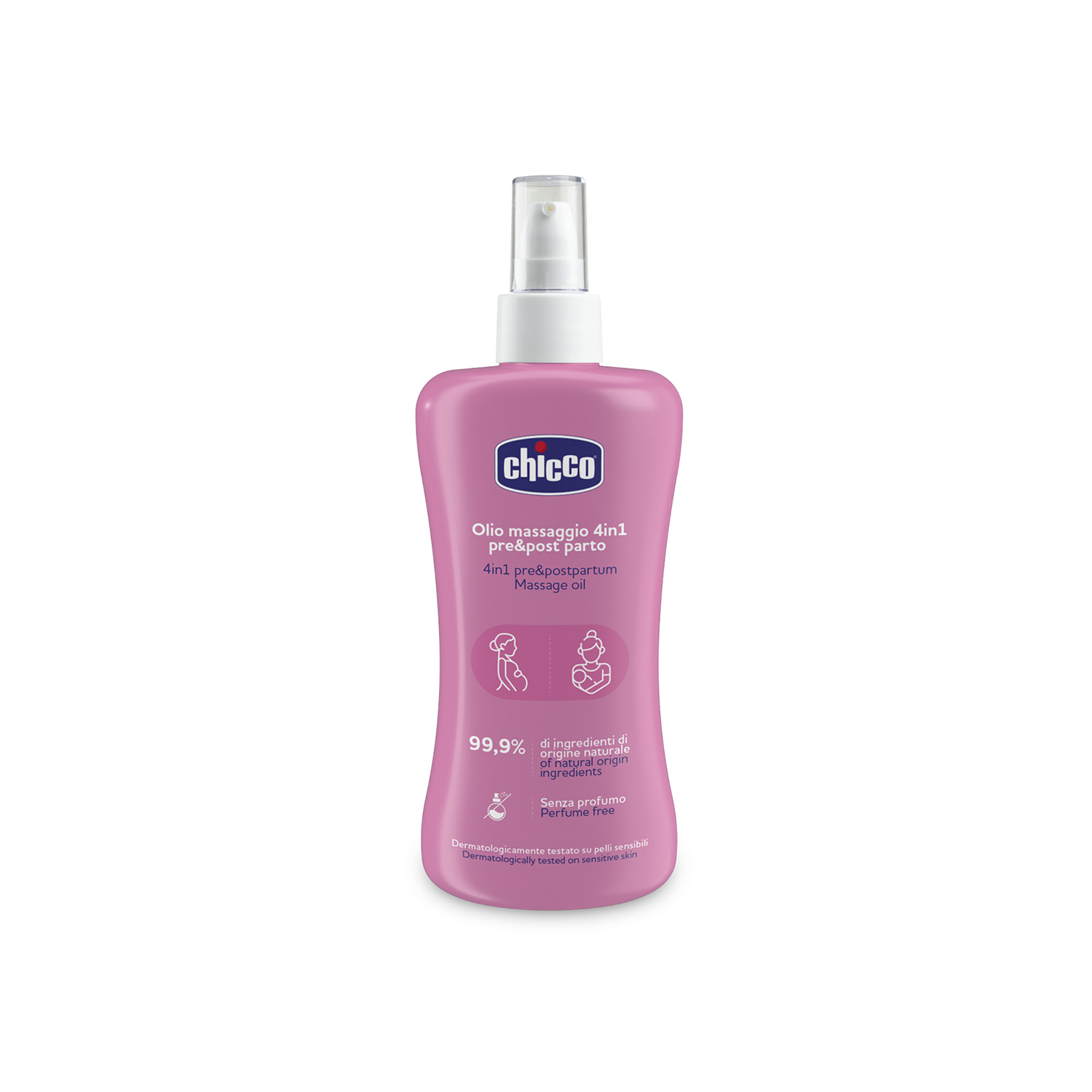 Chicco Λάδι για Μασάζ 4 σε 1 - Για Πριν και Μετά τη Γέννα