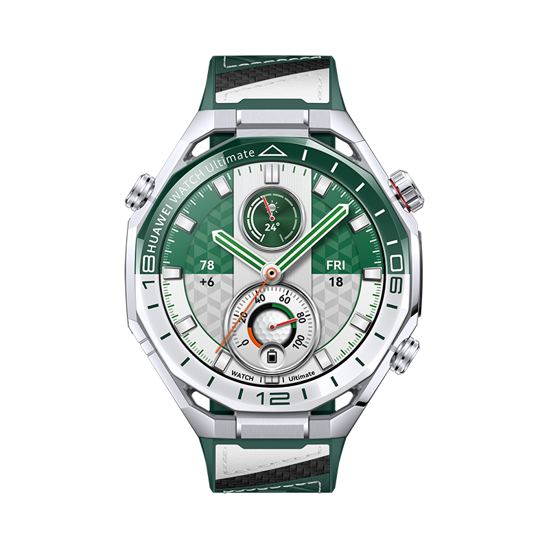 MKT_Ultimate2_Product-Image_Green-and-White_Front_EN_HQ_PNG_20251231 Huawei Watch Ultimate 2 Green - Image 1