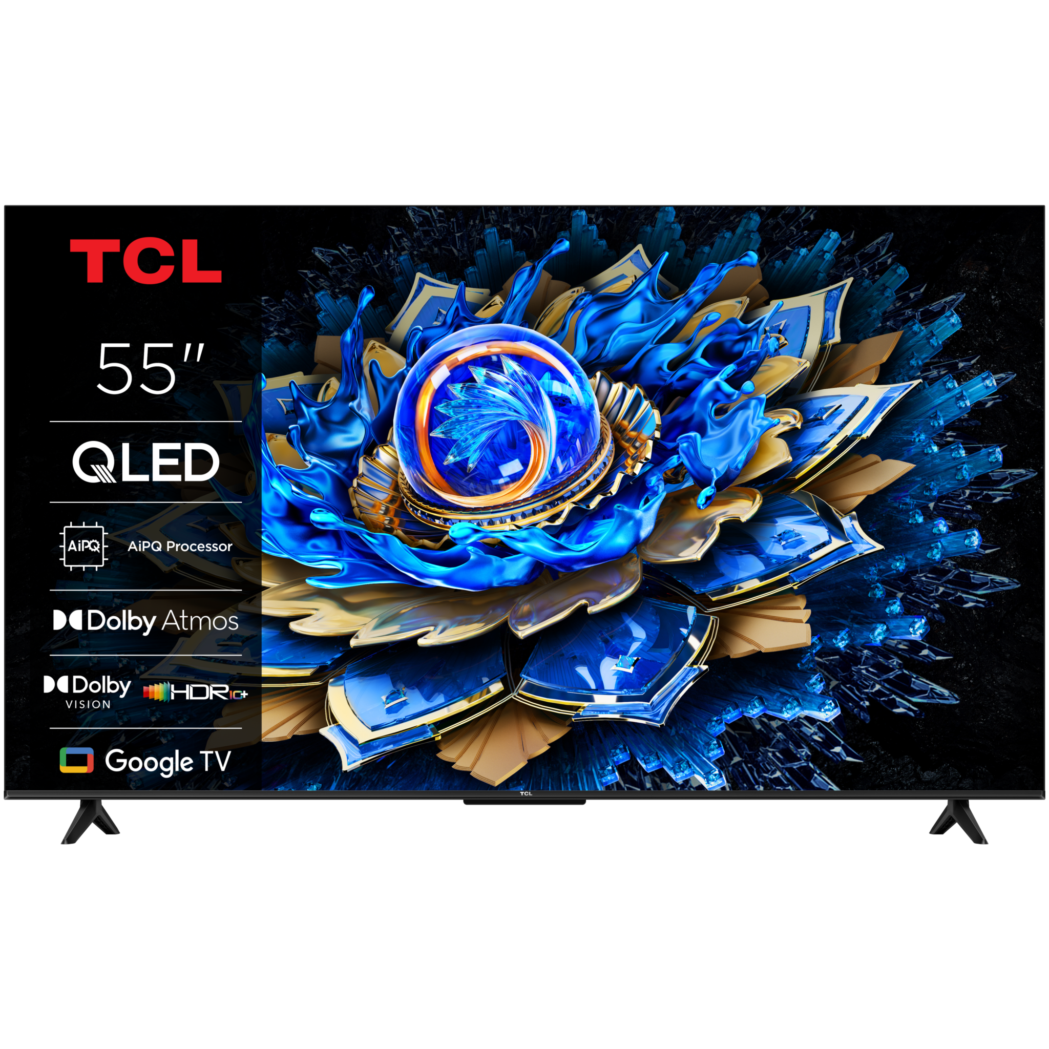 TCL_55_T69C_HERO_FRONT TCL 55T69C QLED TV (2025) - Image 1