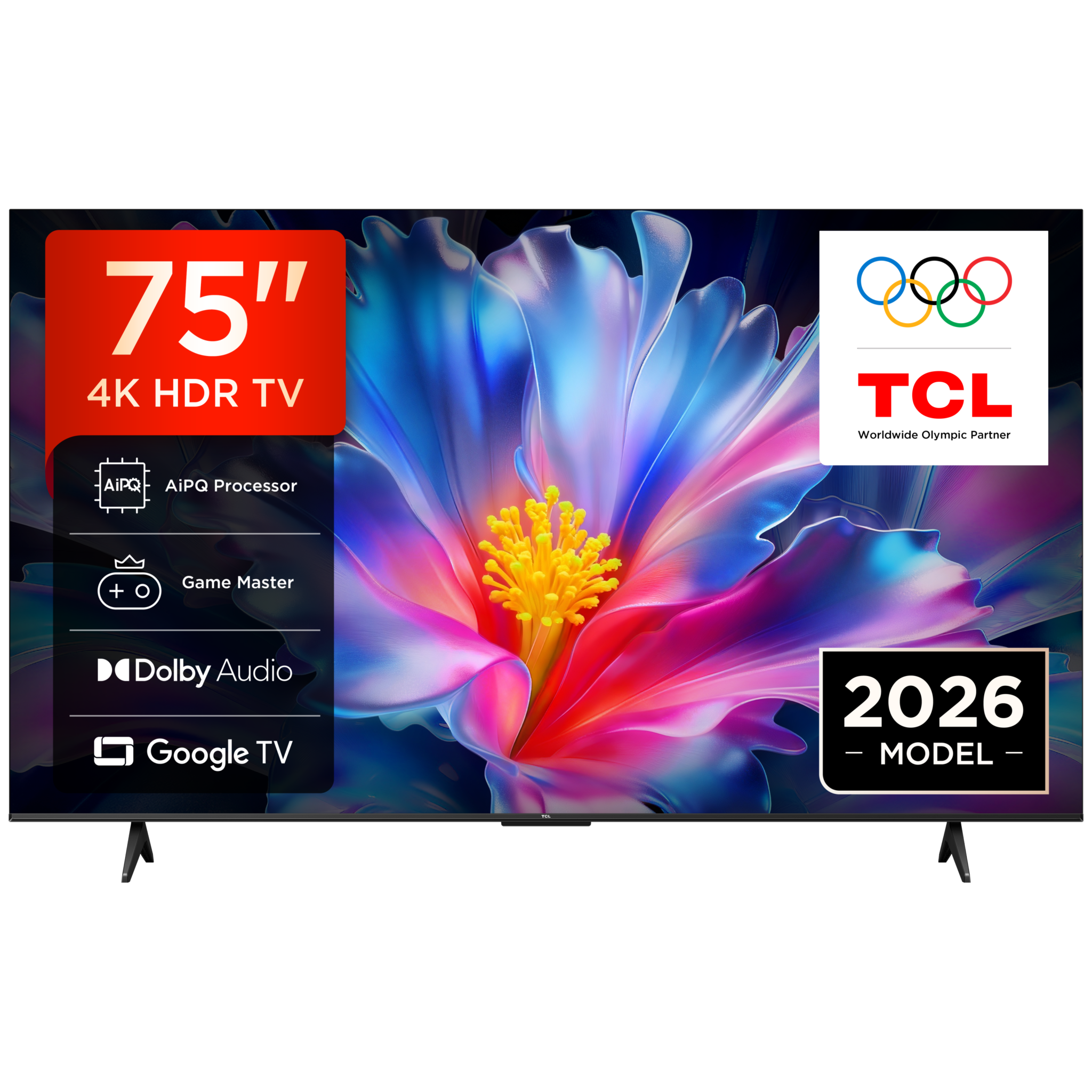【EU】TCL_75_P6L_HERO_FRONT_Olympic TCL 75P6L 4K SMART TV (2026) - Image 1